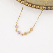 Birthstone Multi Star Diamond Necklace