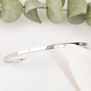 3mm Gold Diamond Bangle Bracelet