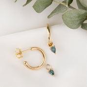 Montana Sapphire Hoop Earrings