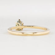 【即日配送】サラリング ・0.35ct・非加熱ブルーグリーンサファイア・K14YG