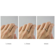 ハーフラウンド ストレート リング Half-Round Straight Band