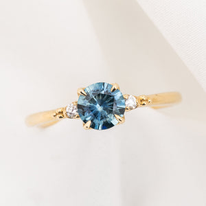 Estel Ring, 0.79ct Blue Montana Sapphire