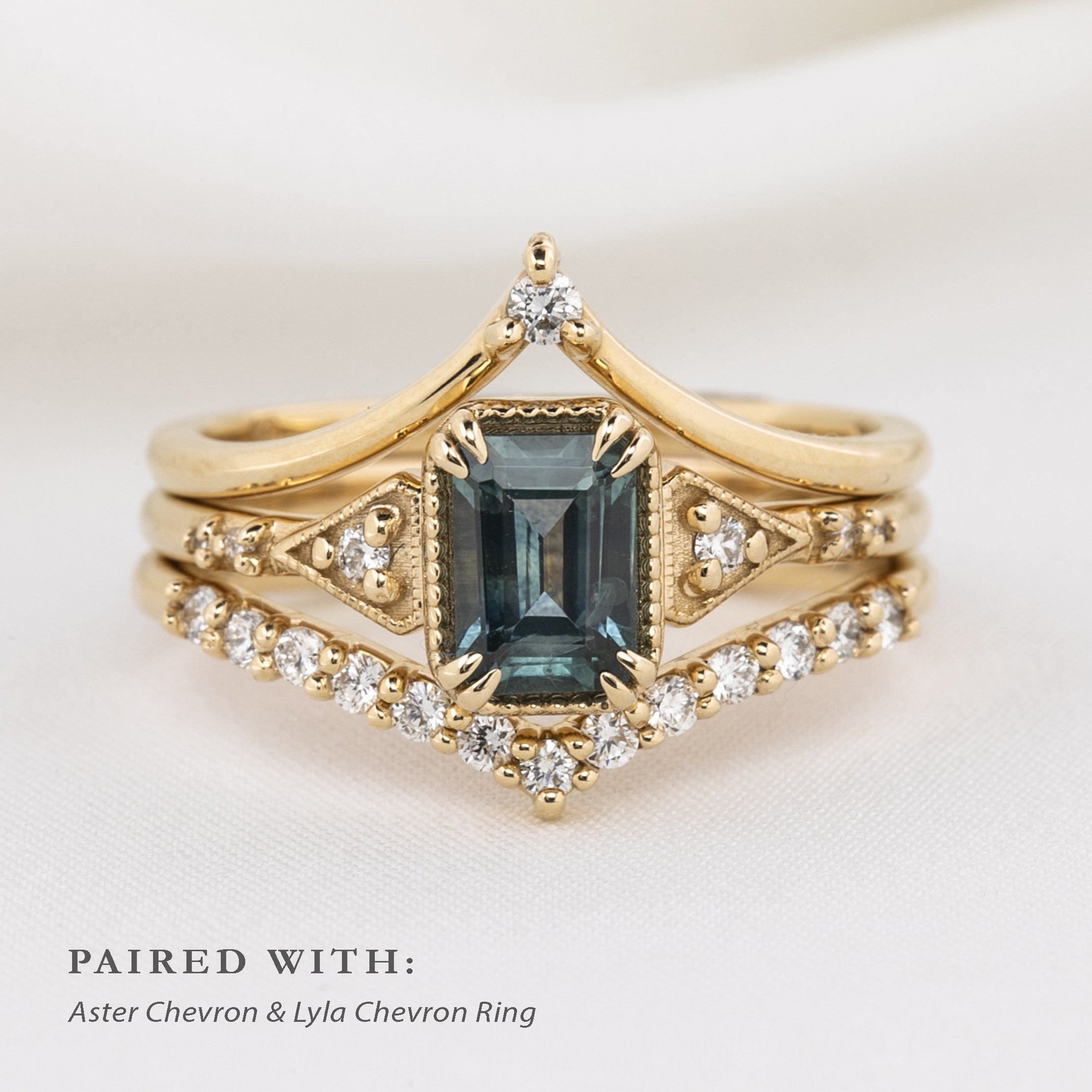 Agatha Setting (Emerald/Radiant cut)