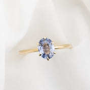 Floryn Ring 1.15ct Light Blue Unheated Sapphire, 14K Yellow Gold (One of a kind)