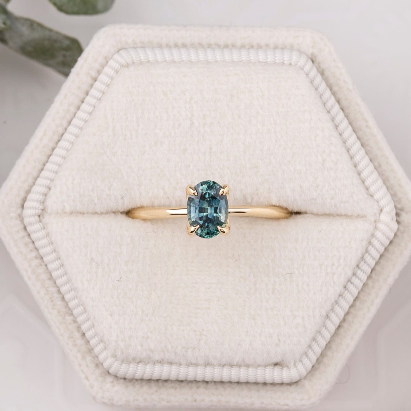 Sara Ring, 0.85ct Montana Sapphire