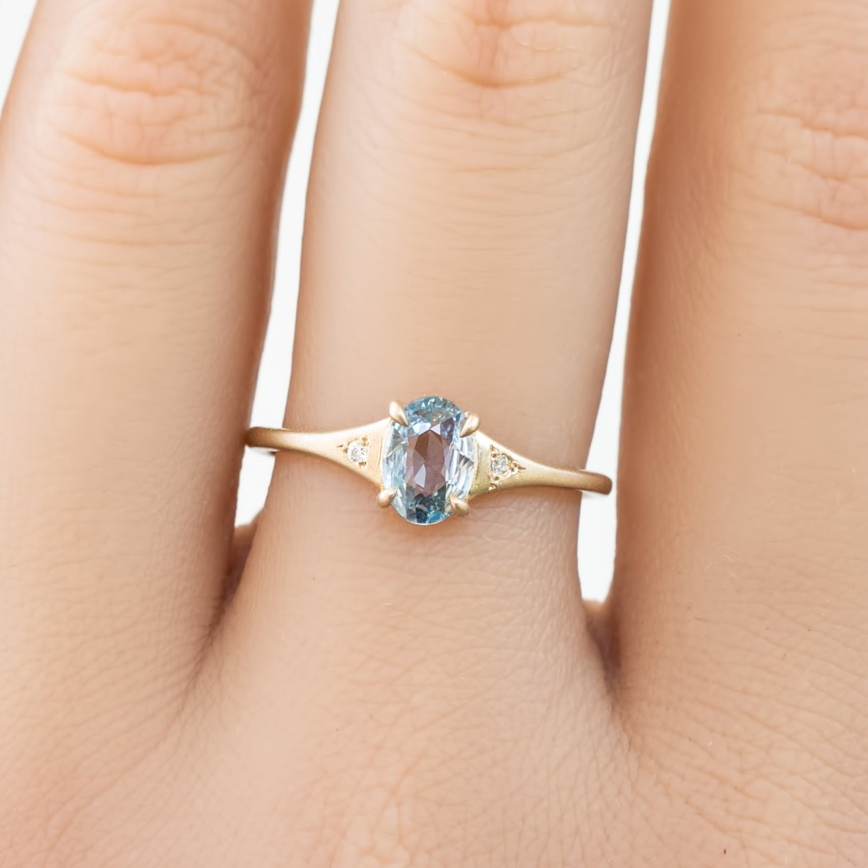 Piper Ring, 0.60ct Madagascar Sapphire, oval shape gemstone