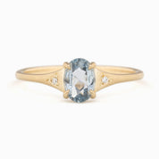 Piper Ring 0.60ct Blue Madagascar Sapphire, 14K Yellow Gold (One of a kind)