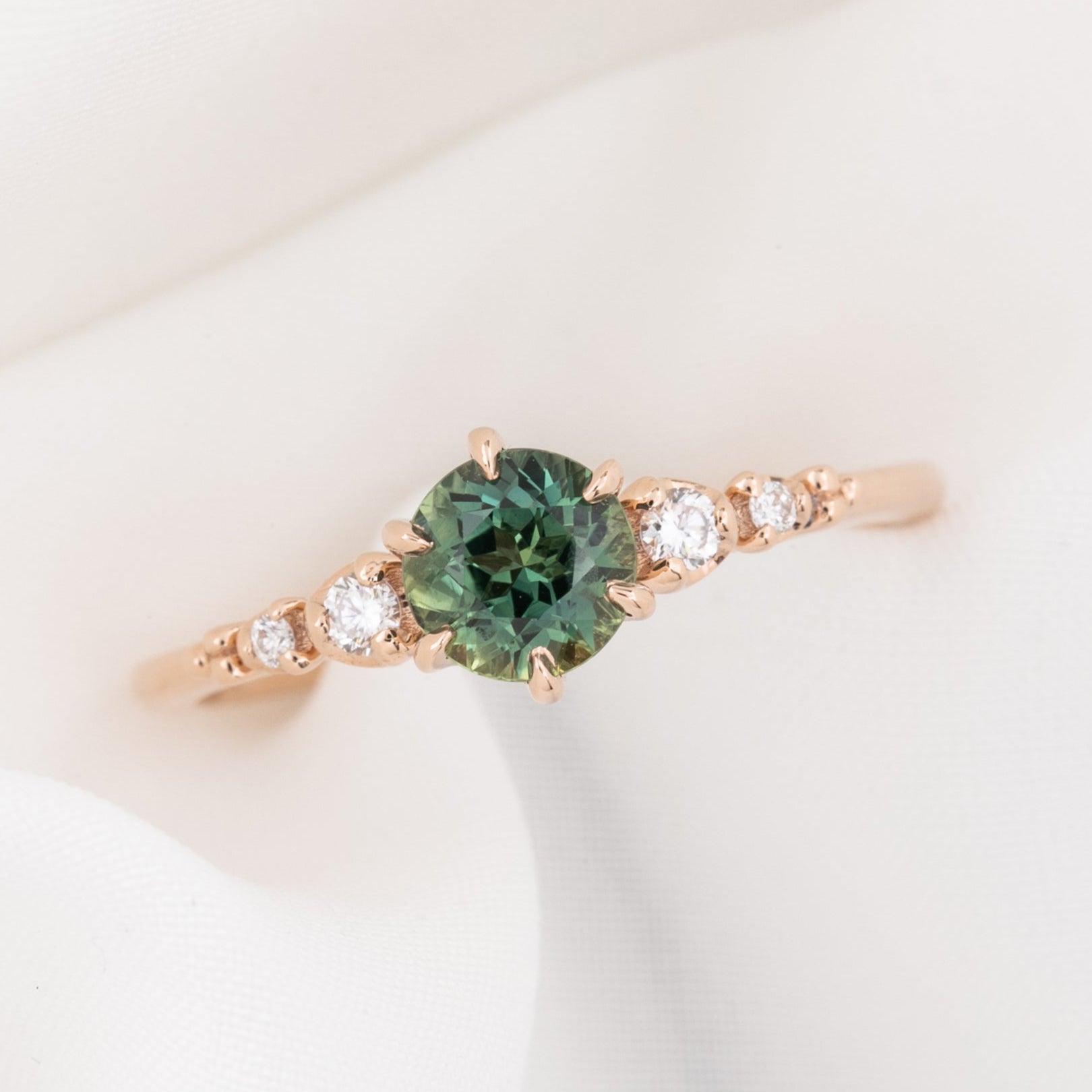 Estel Fleur Ring, 0.82ct Queensland Sapphire