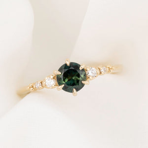 Estel Fleur Ring, 0.76ct Australia Sapphire