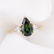 Claire Ring 2.02ct Green Sapphire, 14k Yellow Gold (One of a kind)