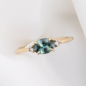 Emilie Ring, 0.83ct Madagascar Sapphire, oval shape gemstone