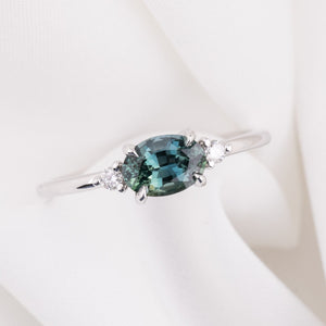 Emilie Ring, 0.97ct Madagascar Sapphire, oval shape gemstone