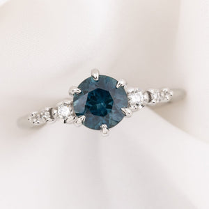 Estel Fleur Ring, 1.42ct Montana Sapphire