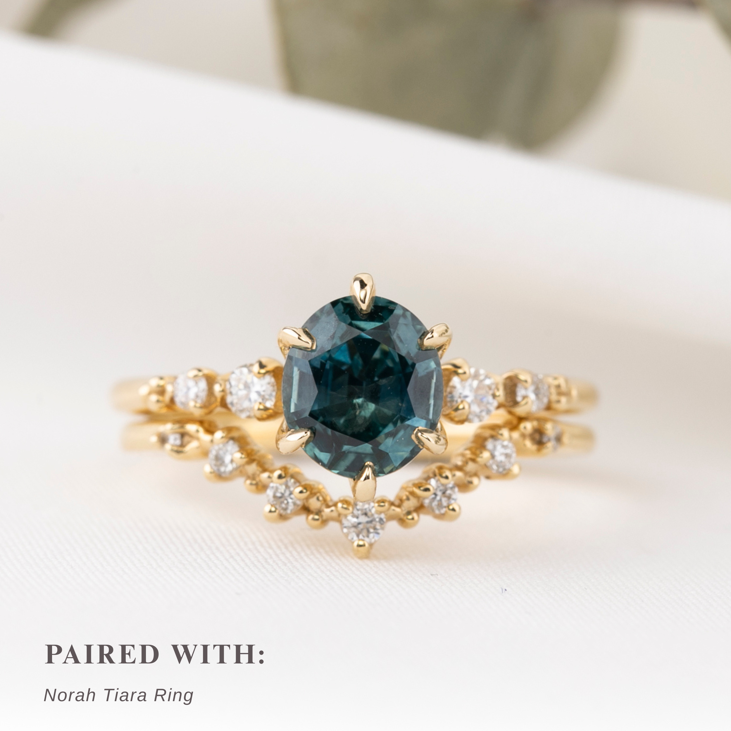 Estel Fleur Ring, 1.84ct Montana Sapphire