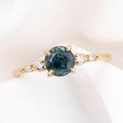 Estel Fleur Ring, 1.15ct Montana Sapphire