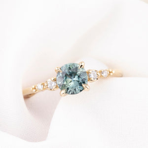 Estel Fleur Ring, 0.86ct Montana Sapphire