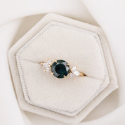 Nova Ring 1.96ct Deep Blue Queensland Sapphire, 14k Yellow Gold (One of a kind)