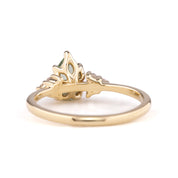 【一点物】テレサリング ・0.83ct・加熱モンタナ産ライトグリーンサファイア・K14YG