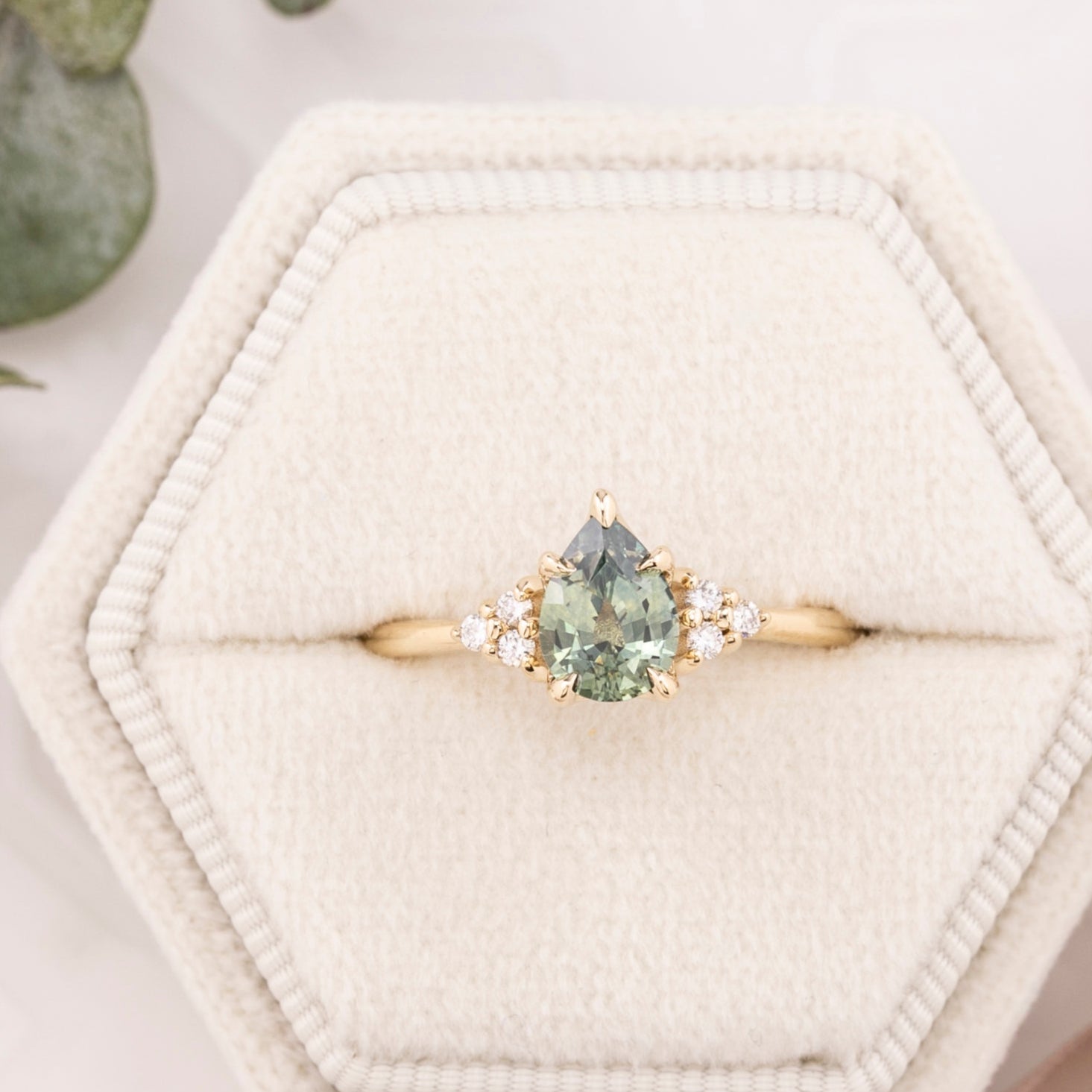 Teresa Ring Montana Sapphire, 14k Yellow Gold