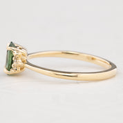 Lena Ring 0.75ct Green Madagascar Sapphire, 14k Yellow Gold (One of a kind)