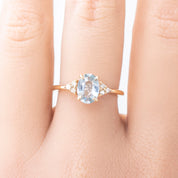 Teresa Ring Blue Sapphire Ring, 14k Yellow Gold (One of a kind)
