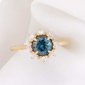 Victoria Ring, 1.01ct Montana Sapphire