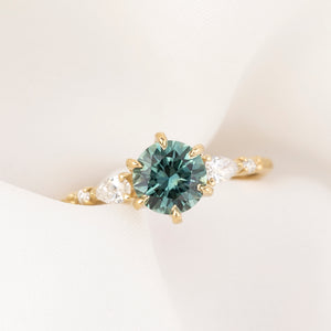 Estel Fleur Petal Ring, 1.38ct Montana Sapphire