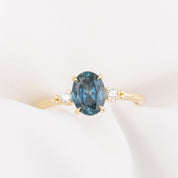 【一点物】エステルリング ・1.42ct・加熱アフリカ産ブルーサファイア・K14WG