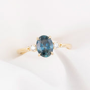 【一点物】エステルリング ・1.42ct・加熱アフリカ産ブルーサファイア・K14WG