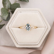 Teresa Ring 1.27ct Light Blue Madagascar Sapphire, 14k Yellow Gold (One of a kind)
