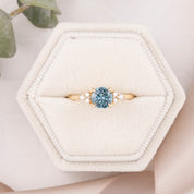 Teresa Ring Blue Montana Sapphire, 14k Yellow Gold (One of a kind)