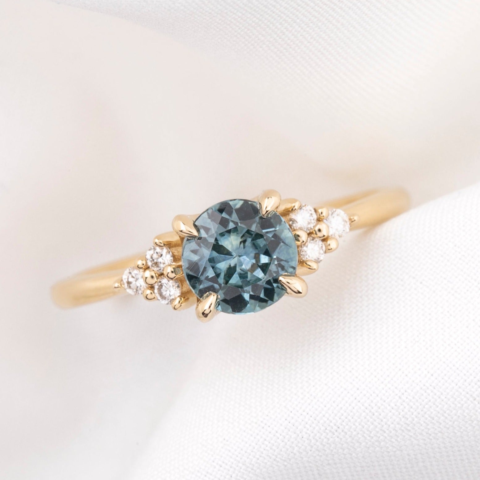 Teresa Ring Blue Montana Sapphire, 14k Yellow Gold (One of a kind)