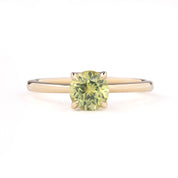 Sara Ring 1.17ct Yellow Green Montana Sapphire, 14k Yellow Gold (One of a kind)