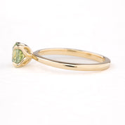 Sara Ring 1.17ct Yellow Green Montana Sapphire, 14k Yellow Gold (One of a kind)