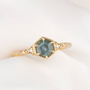 Agatha Ring, 0.76ct Pale Blue Montana Sapphire