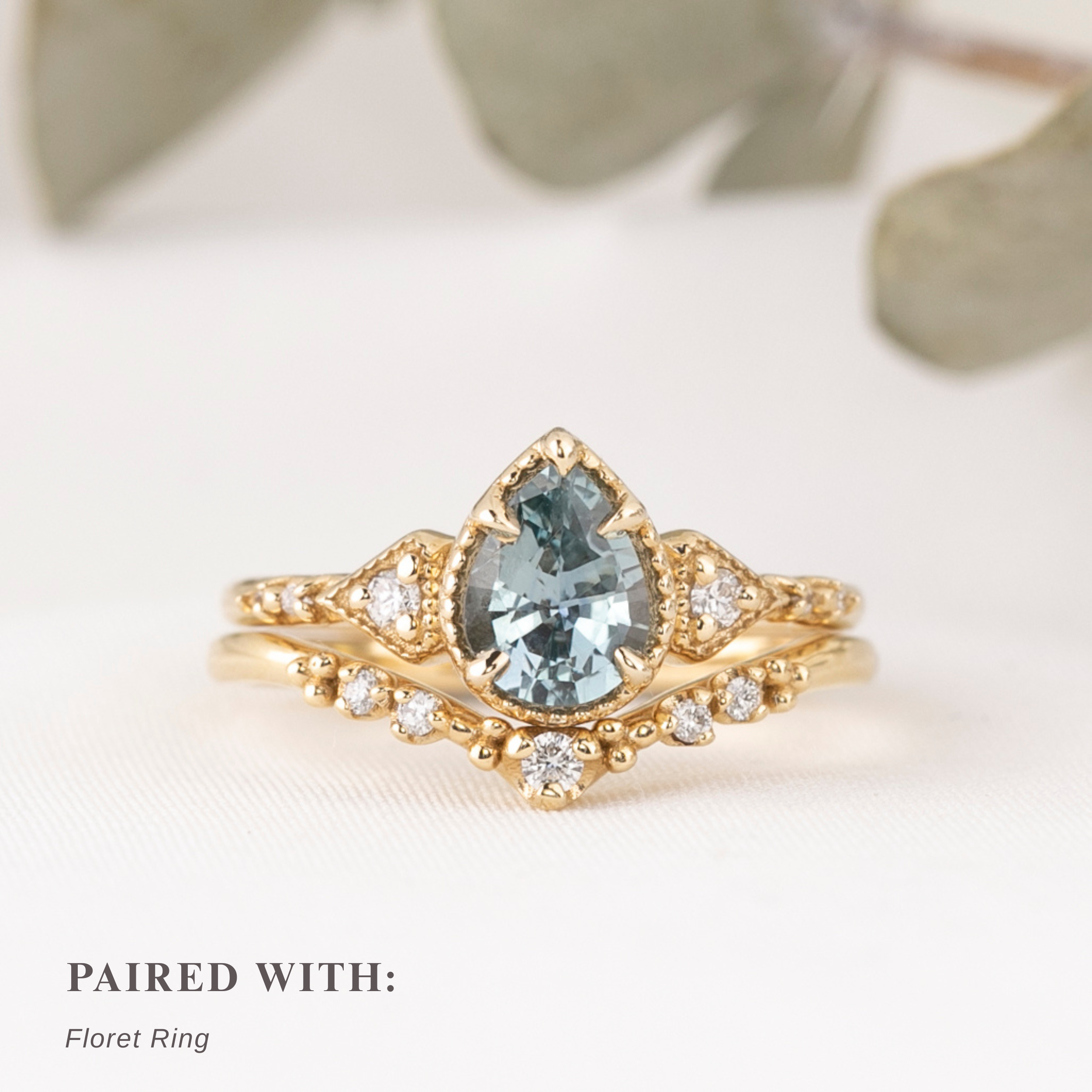 Agatha Ring, 0.91ct Montana Sapphire