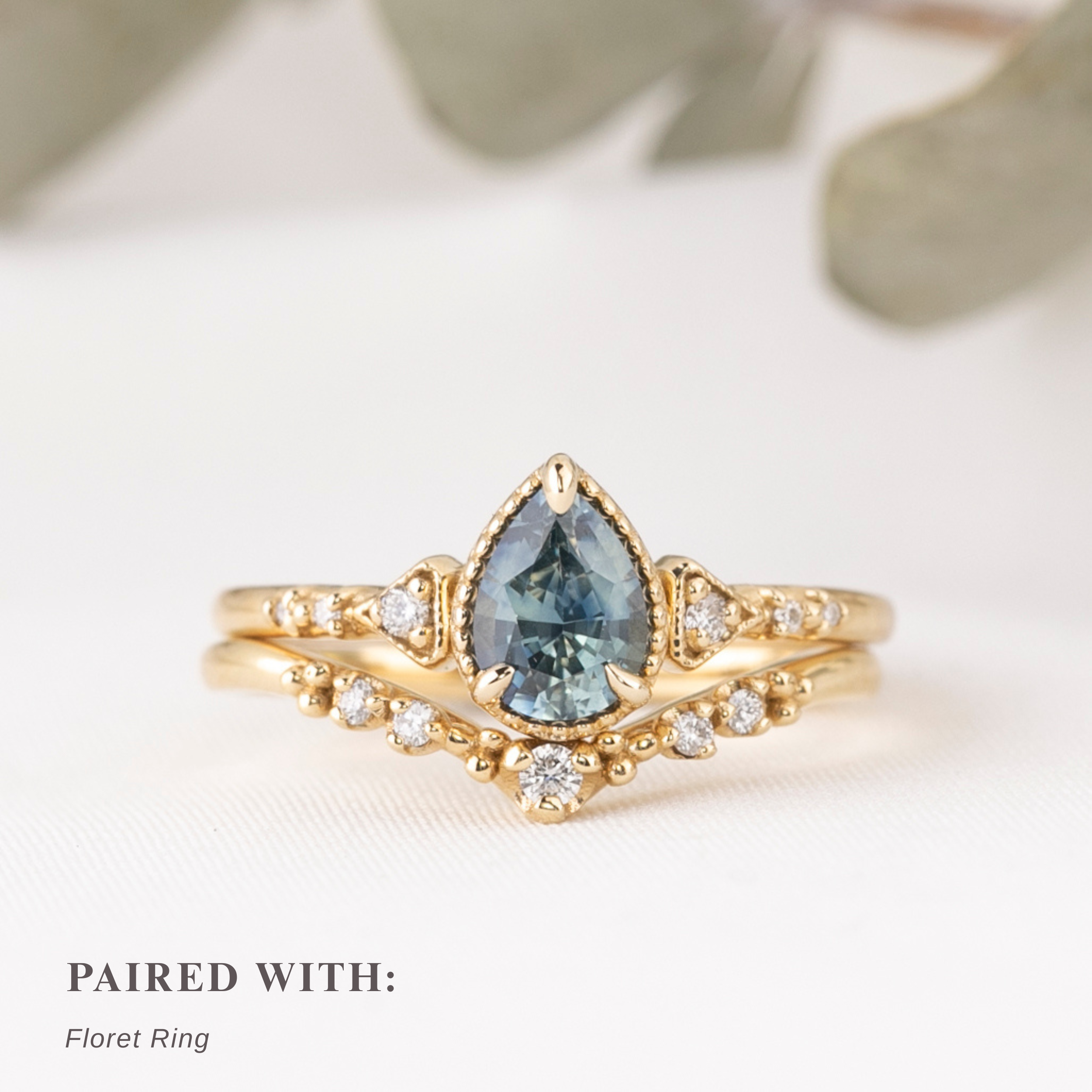 Agatha Ring, 0.85ct Blue Montana Sapphire