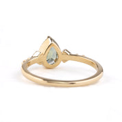 Agatha Ring, 0.87ct Light Green Montana Sapphire