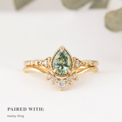 Agatha Ring, 0.87ct Green Montana Sapphire