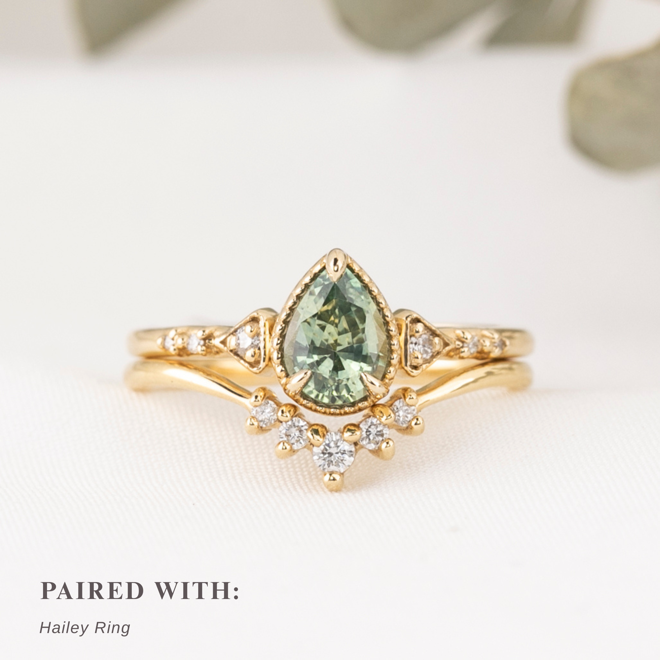 Agatha Ring, 0.87ct Green Montana Sapphire