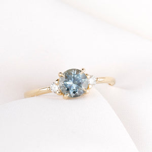 Emilie Ring, 1.23ct Montana Sapphire