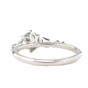 Estel Fleur Petal Ring, 0.86ct Icy Blue Montana Sapphire