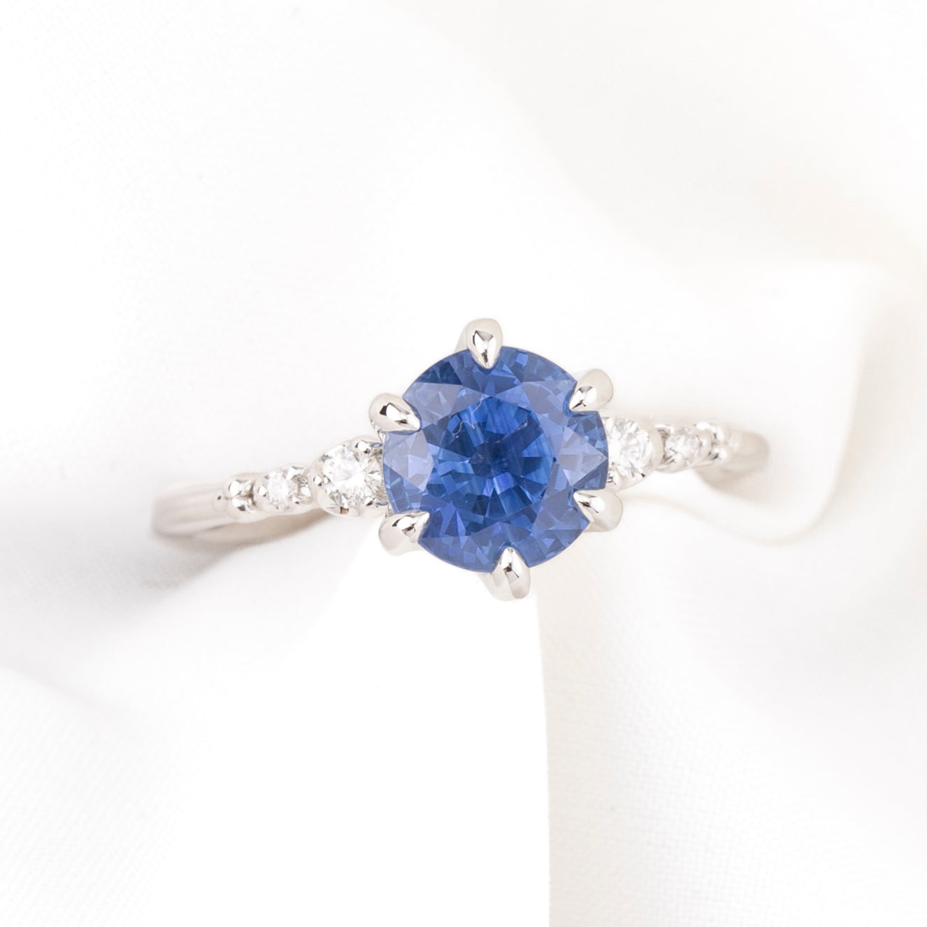 Estel Fleur Ring, 2.42ct Ceylon Sapphire