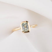 Riley Ring, 0.94ct Light Blue Madagascar Sapphire