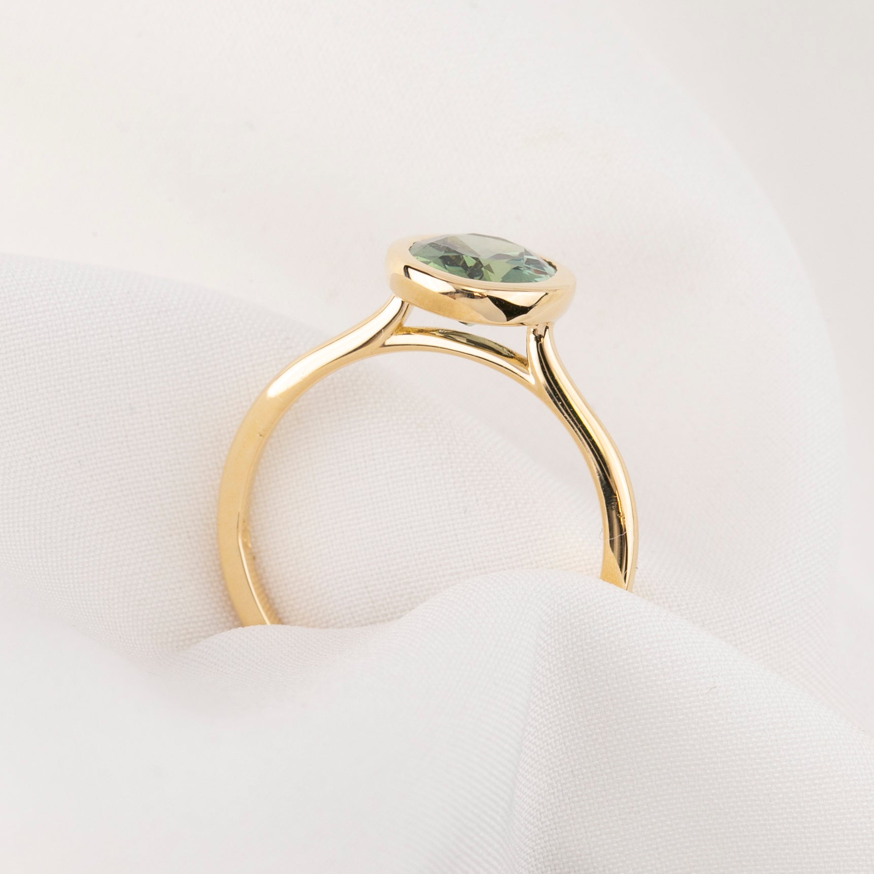 Riley Ring, 1.88ct Green Madagascar Sapphire