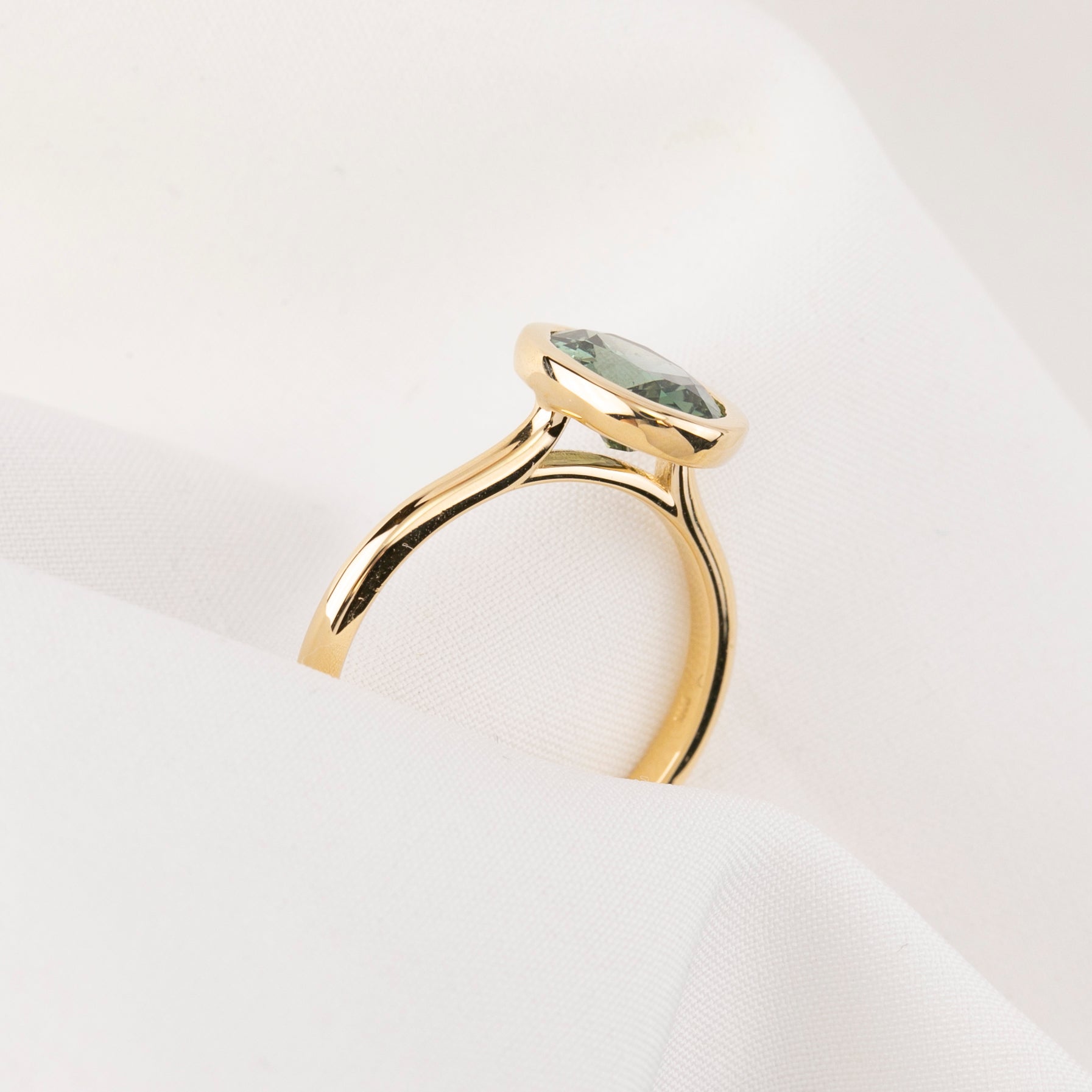 Riley Ring, 1.88ct Green Madagascar Sapphire