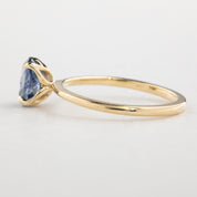 Sara Ring 1.21ct Blue Montana Sapphire, 14k Yellow Gold (One of a kind)