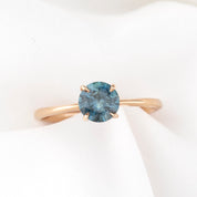 【一点物】ニナリング ・0.91ct・加熱モンタナ産ブルーサファイア・K14RG