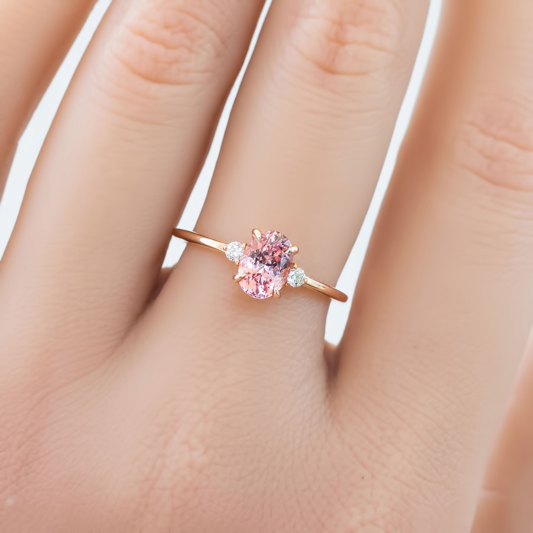 【即日配送】エミリーリング・0.98ct・ピンクスピネル・K14RG