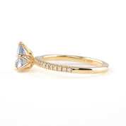 Maria Ring, 1.10ct Light Blue Madagascar Sapphire